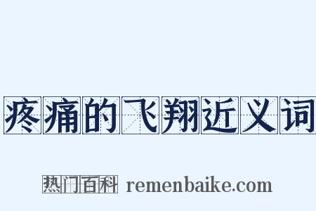 疼痛的飞翔近义词是什么意思的图片